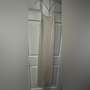 Forever 21 Cream Sleeveless Dress